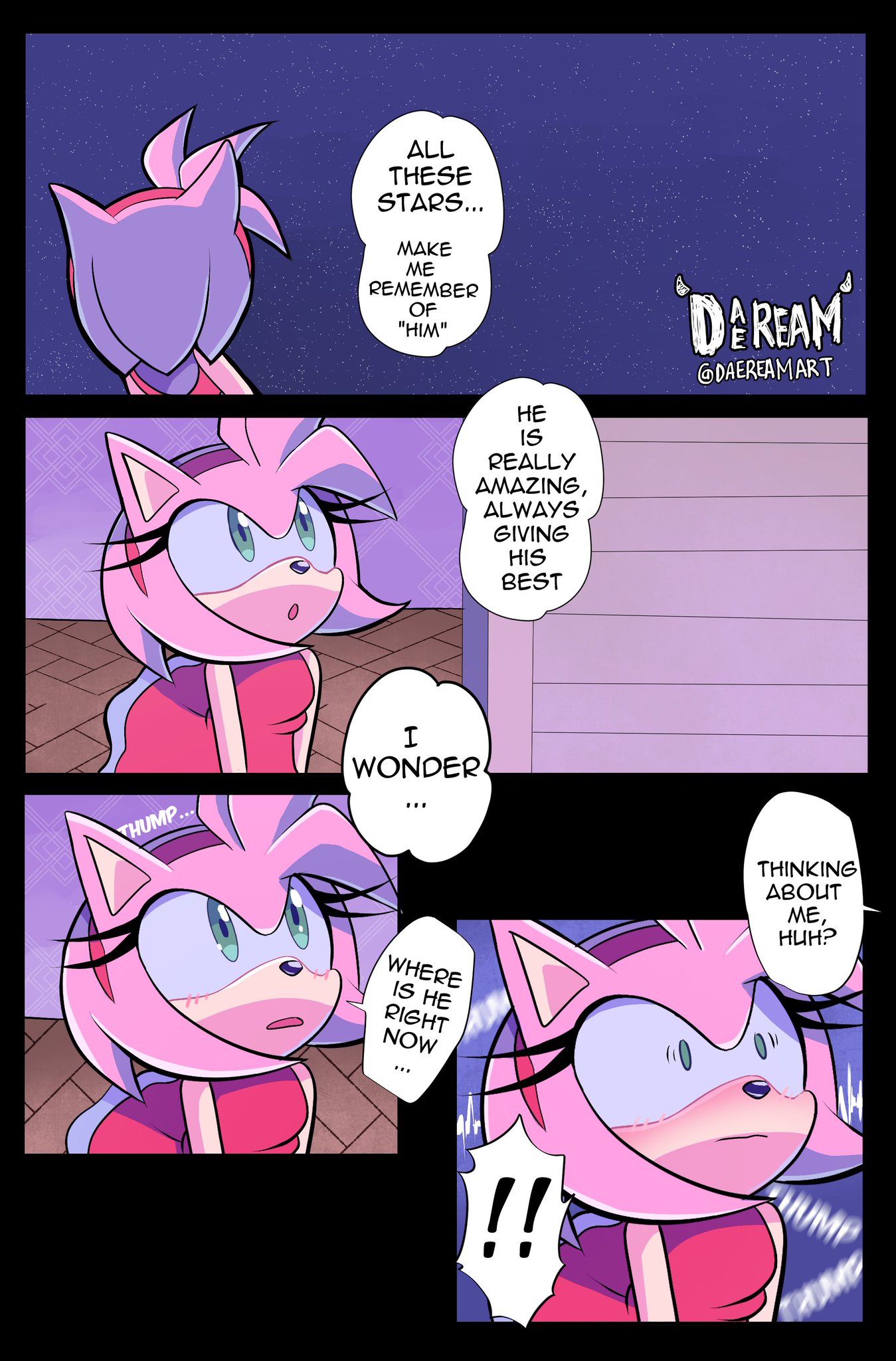 Daeream on X: First Part of my Sonamy Comic, 2k Special! There a