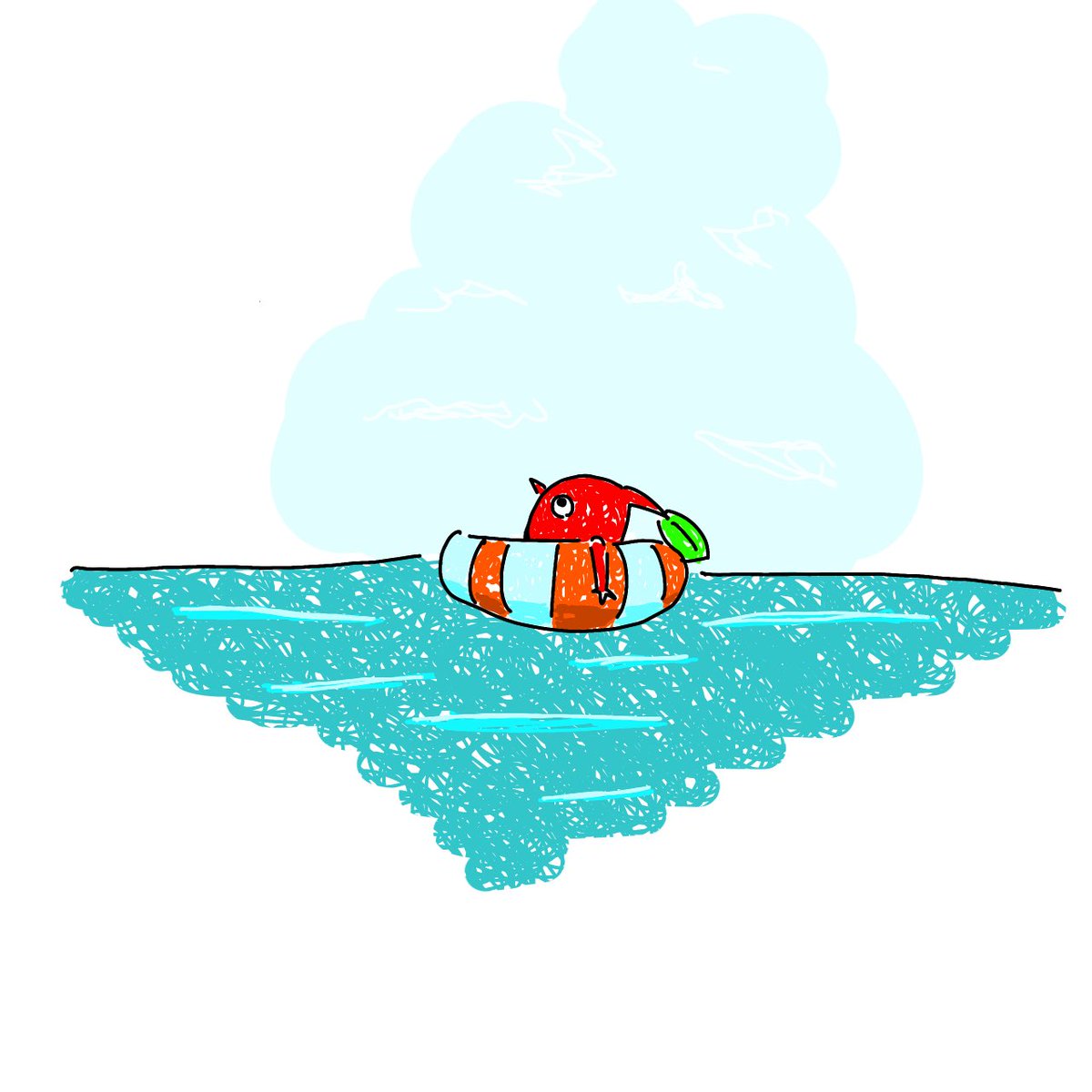 Rgdll_chan's tweet photo. 夏だなぁ…🍉⛱️
#ピクミン4 
#Pikmin https://t.co/xXP0ZZMVez
