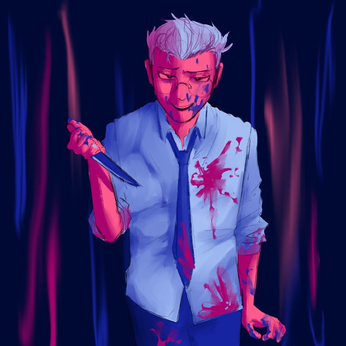 стинт яндере из horny89 в челленге одна политра и х художников с матей и феруда