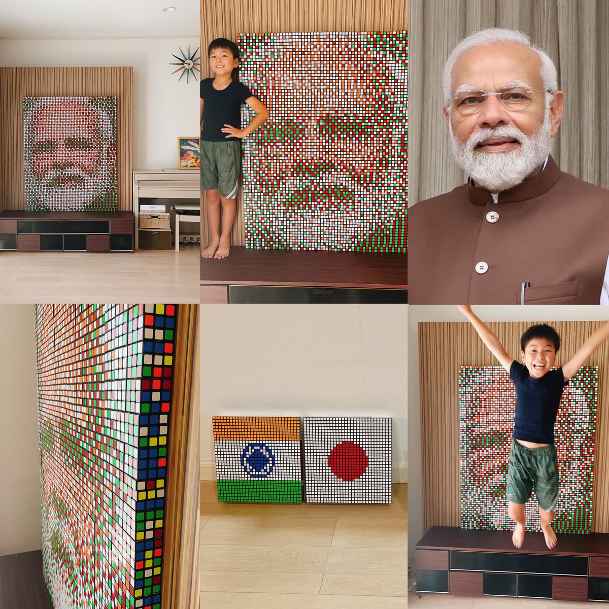 できた〜！500こでモディ首相🇮🇳来月インドにいったら@narendramodi