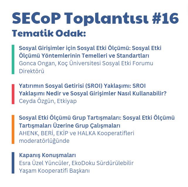 SecopTurkiye's tweet photo. Bugün #SECoP günü! 
⏱️14:00-15:45

@kusocialimpact @etkiyap @ekodokukoop ile dört pilot kooperatifin konuşmacı/ moderatör olarak katılacağı ve interaktif olarak tasarlanan 16. SECoP toplantısında sosyal etkiyi konuşmaya devam ediyoruz. 

@WorldBankTurkey @EUDelegationTur 🇹🇷🇪🇺 https://t.co/lkZYhRYZBM