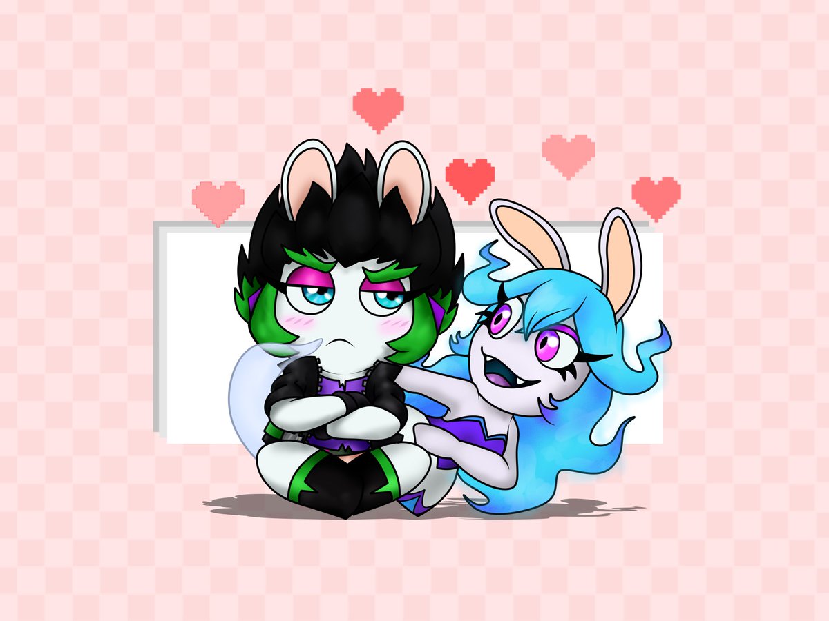 Las adora. simple como eso. 😍EdgeXMidnite #MarioRabbids  #RabbidEdge #RabbidMidnight #Rabbids #MarioRabbidsSparksofHope  #マリオラビッツ #edgexmidnite  #lesbian