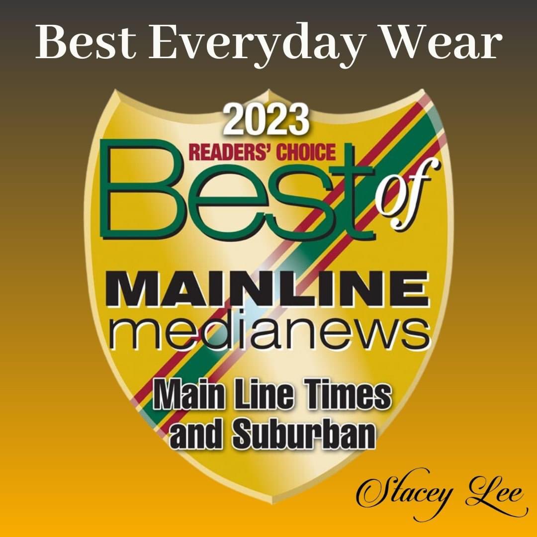 staceyleebouti1's tweet image. 🎉🏆 We are thrilled to announce that Stacey Lee Boutique has been awarded &quot;Best of The Main Line&quot; Main Line Media News  for Everyday Wear! 🏆🎉

A heartfelt THANK YOU goes out to our incredible customers who voted for us and made this great honor possible. 💕

#BestOfMainLine