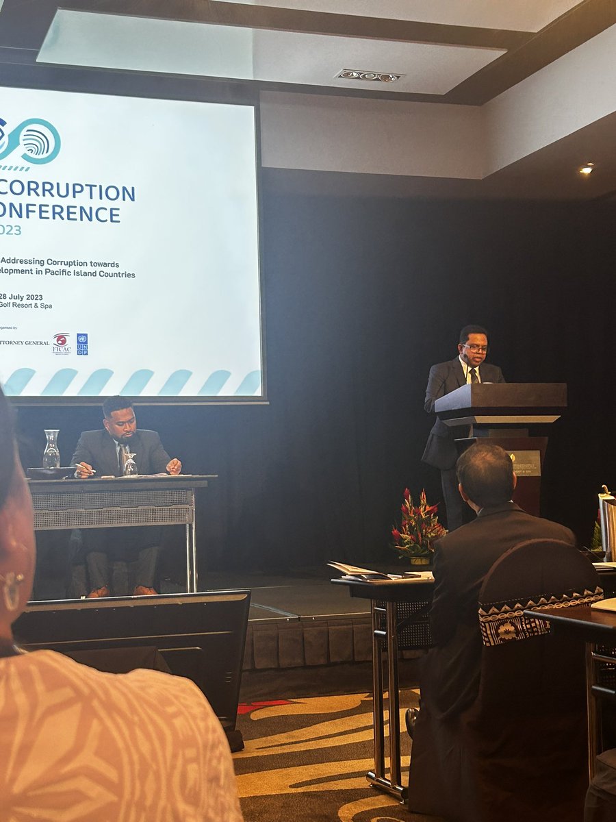 LoTVula's tweet photo. Presentation delivered by Hon Justice Rangajeeva Wimalasena the Actg Pres of the Court of Appeal, Nauru. Providing insights on the Role of Judiciary in Fighting Corruption.
#PACRC #UnitedAgainstCorruption #TeieniwaVision https://t.co/tR3DBhLPRM