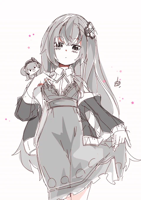 ルカさんにあかりさんの衣装着てもらったよ#巡音ルカ #たこルカ 