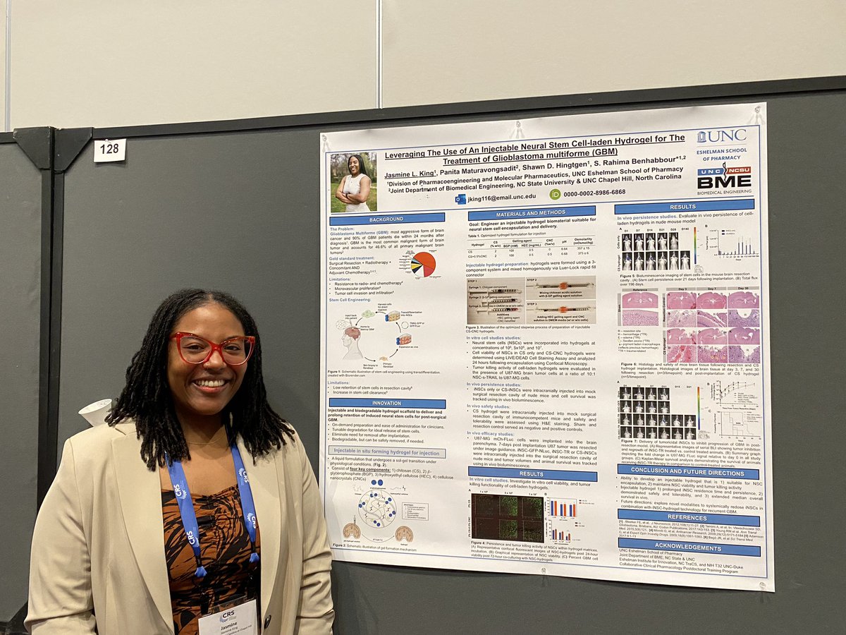 BenhabbourS's tweet photo. #CRS2023! Come check out my star postdoc (Jasmine King)’s poster #128! https://t.co/f5ShAbmYZT