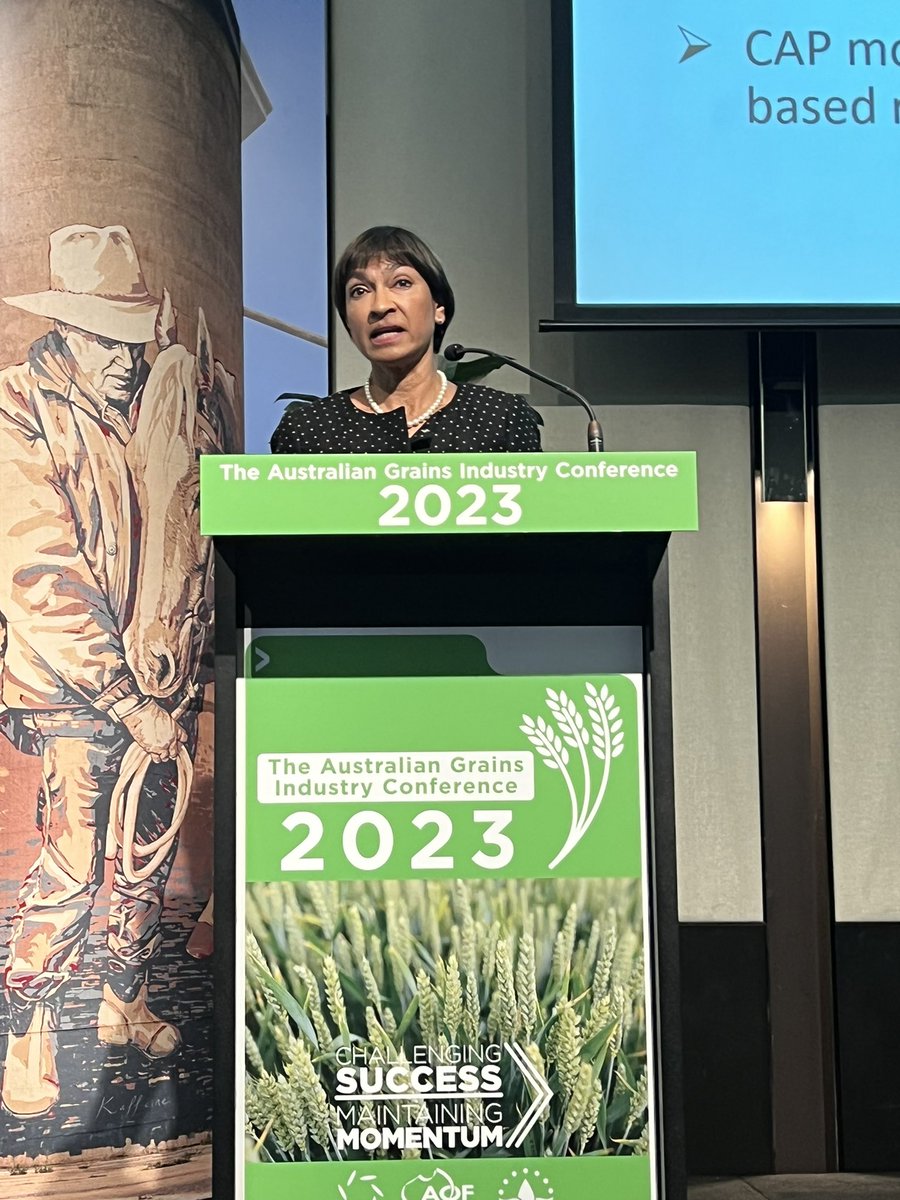 “Keep the Australian ag, grain & the sustainable ag systems as part of the conversations of #global #foodsecurity”, Su McCluskey, DAFF. Australia strengths also include productivity, soil health, sustainability, national waste policy and biodiversity. @AUSGRAINSCONF #agic23