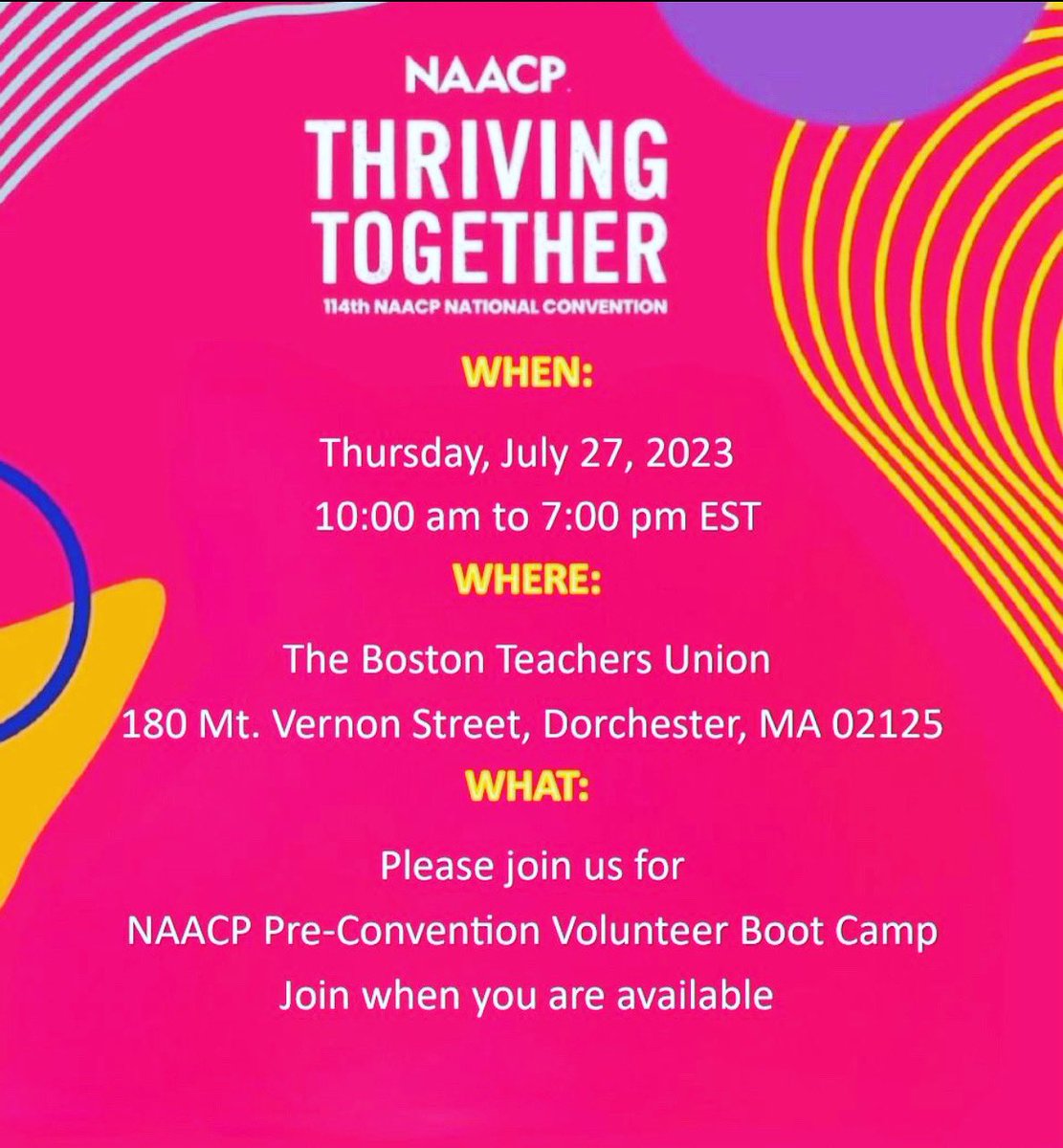 Join our team of Building Trades Unions volunteers as we proudly support the 114th @NAACP National Convention in Boston, MA! @BostonNAACP1911 @GBLCBoston Sign up for the pre-convention volunteers boot camp! forms.gle/b9w4mvvwgvf9ev…