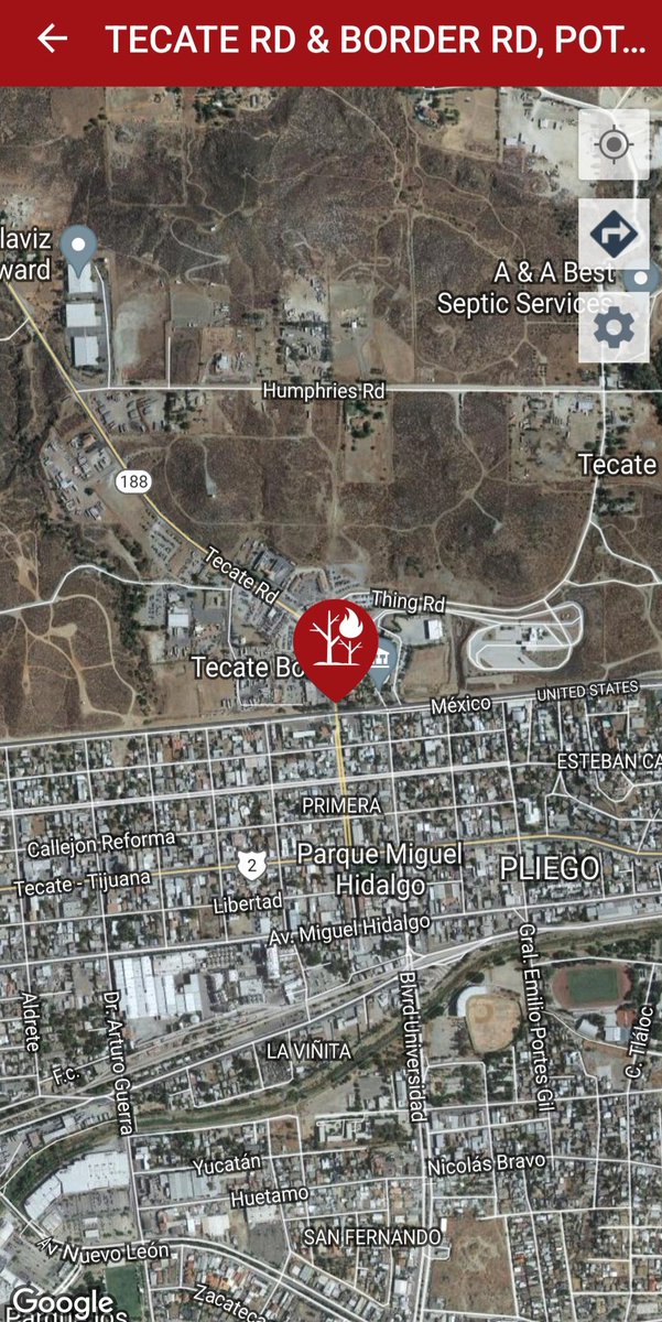 EmergencyInfo7's tweet photo. Breaking: Vegetation Fire off Barrett Truck Trail, Potrero, CA
200 acres on the Mexico side of the border, 100 acres on the U.S. side. Potential for extended attack.
This is the #Border20Fire
#Tecate #SanDiegoCounty https://t.co/Ue7dKE7YmJ