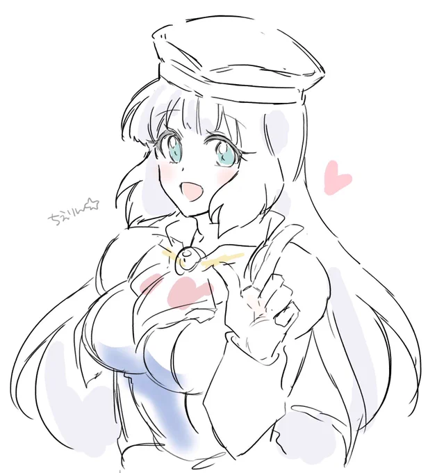 これは「今日も暑いのでしっかり水分補給して下さいね!」って言ってくれてるセシアちゃん 