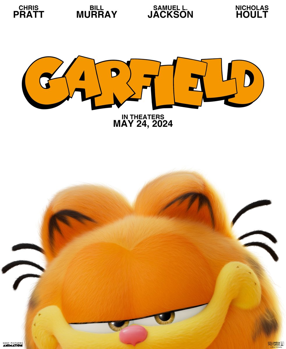 zppictures's tweet photo. So, I had this idea of a custom poster for the 2024 animated Garfield movie coming up. And I thought, it would be a good idea show it to you guys. https://t.co/xuLtI2LQqo