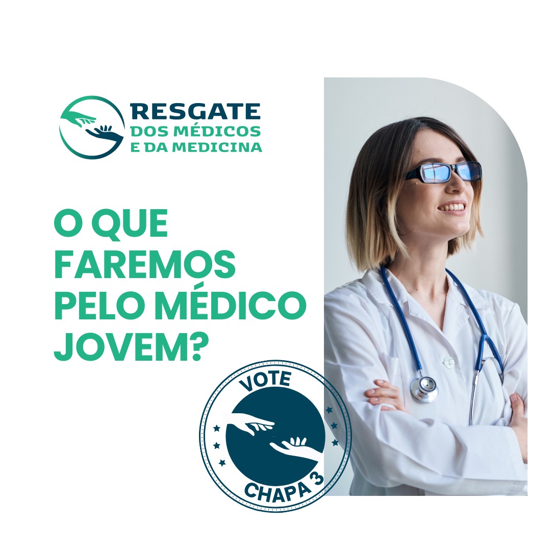 ResgateChapa3's tweet photo. Médico jovem, apoie a Chapa 3!

Sabemos que os jovens querem direitos e oportunidade! O início da carreira é um marco na vida de todo profissional. Queremos lutar pelos médicos mais jovens, para que possam ter uma jornada com mais dignidade. https://t.co/CWHb6OeB97
