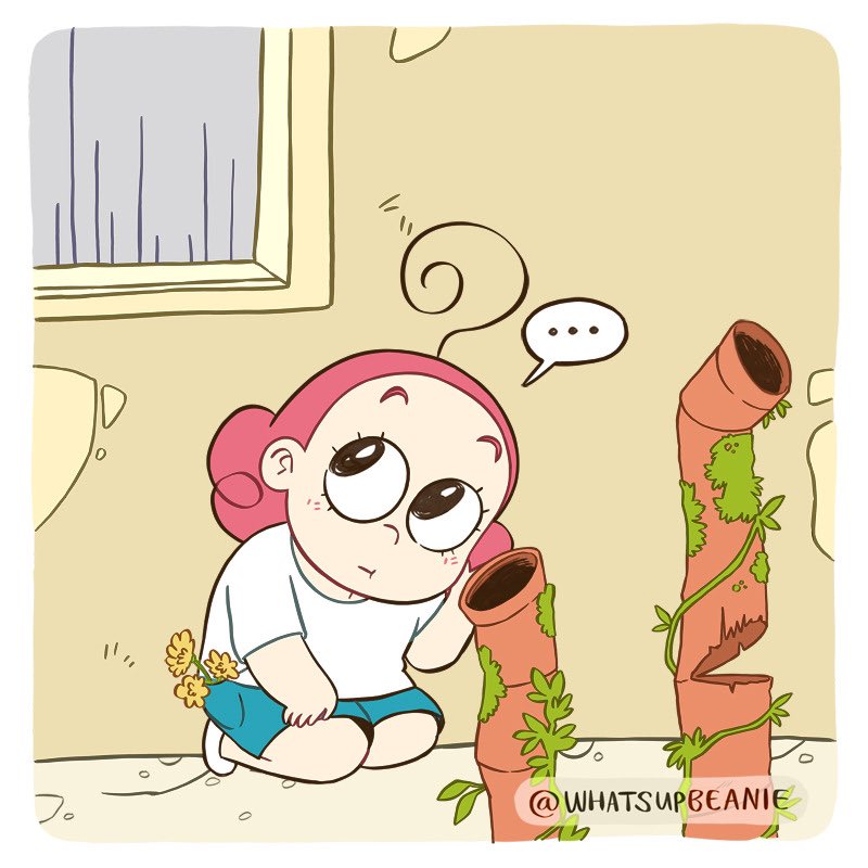 whatsupbeanie's tweet photo. (1/2) When I was a kid, there were these old pipes that went nowhere sticking out of the ground near our house. I was convinced these were entrances to the houses of little magical creatures that lived underground. I often send them little "gifts" like dandelions for their salad https://t.co/MFR8hmFGhQ