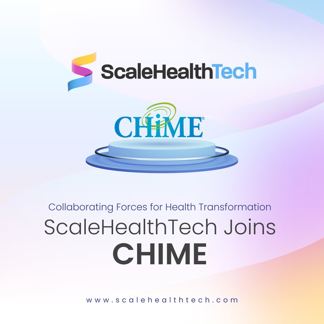 ScalehTech's tweet photo. Connect, Collaborate, Consume and Create change in #Healthcare.! Team @ScalehTech is excited to join @CIOCHIME as a Foundation Partner.!!
https://t.co/uK9FxfHmMx
#ScalingHealthTech #CHIME https://t.co/P3Plghssli