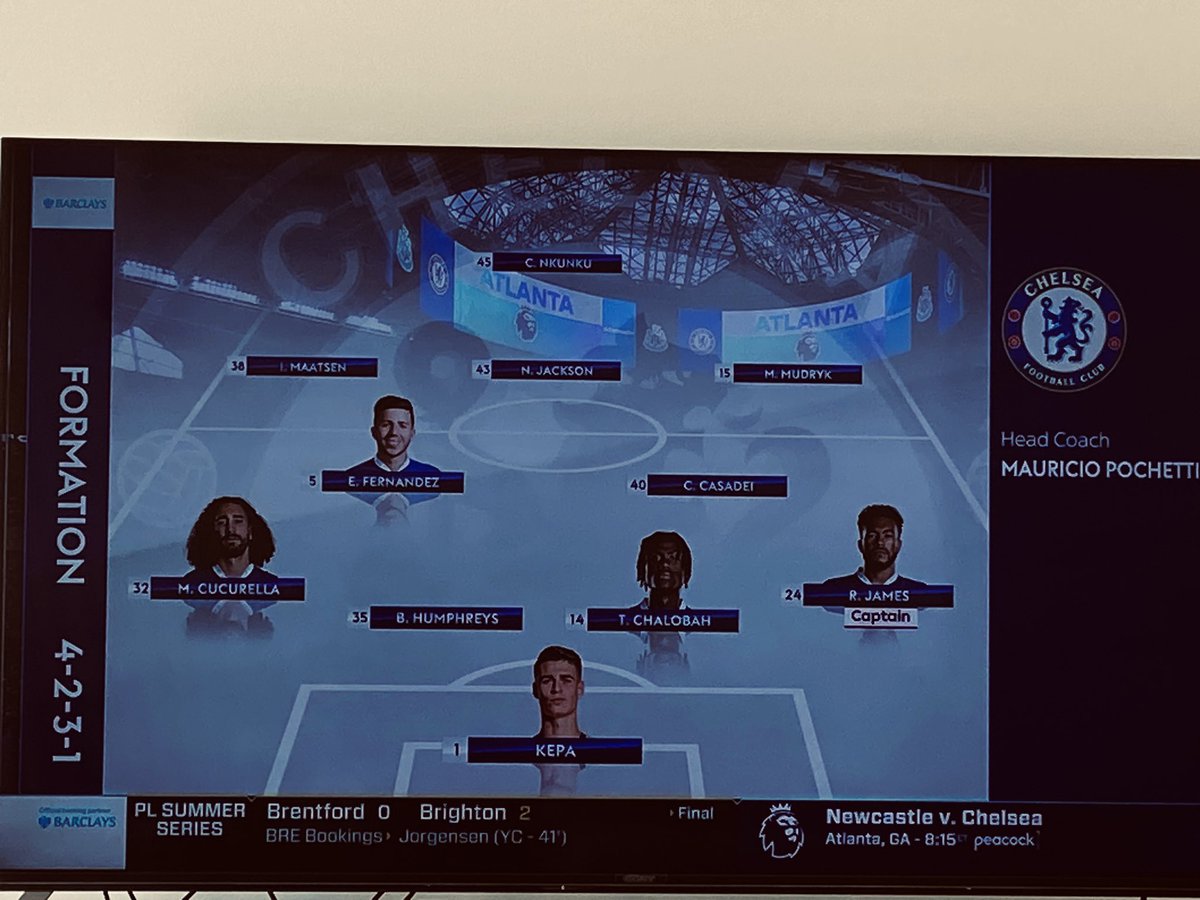 sashank06's tweet photo. They don’t have the face shots of several Chelsea players 😂 #CHENEW #PLSummerSeries https://t.co/hsqzDGZLeu