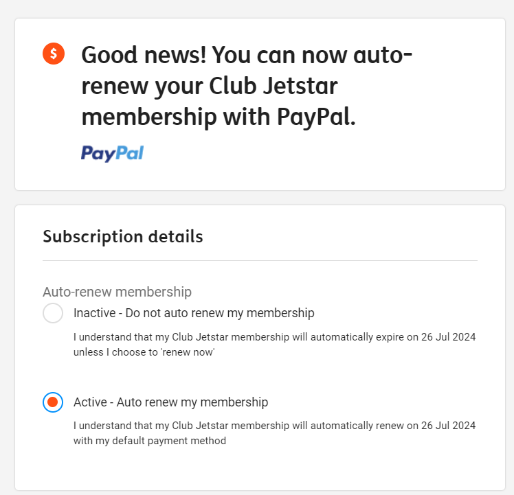 JustOnHiatus's tweet photo. @Jetstar_Asia Your practice of activating the autorenewal of Jetstar Club membership fees by default is sneaky &amp; at the very least, annoying, if not ethically questionable. Please allow refunds within a reasonable period if the autorenewal was a mistake &amp; overlooked by customers. https://t.co/WENa4UQq0m
