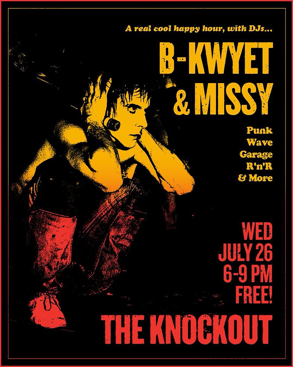 knockoutsf's tweet image. ROCK N' ROLL HAPPY HOUR DANCE PARTY TODAY PLUS LIVE GARAGE ROCK N' ROLL PARTY TONIGHT AT THE KNOCKOUT • GRAB YER MONEY BELT AND YOUR SHINY DANCING SHOES AND MAYBE A LIGHT COAT AND LET THE GOOD TIMES ROLL! instagram.com/theknockoutsf/