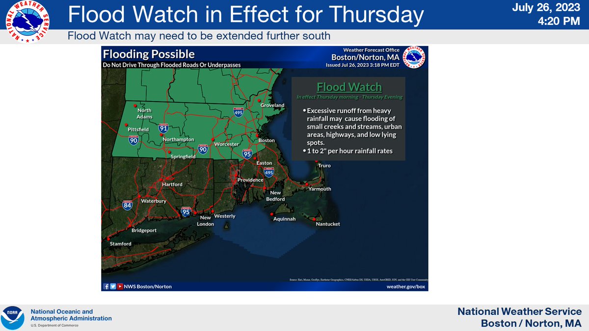[Weather Briefing] Oppressive heat &amp; humidity is on tap through Saturday. Scattered severe t-storms along with the potential for localized flash flooding exists Thu PM. Dry weather follows Fri but another round of severe weather and localized flash flooding may return for Sat.