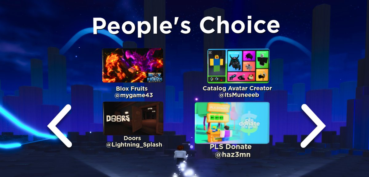 PLS DONATE has been nominated for the People's Choice Roblox Innovation Award this year!! ❤️🤯 You can vote here: roblox.com/games/12864942…