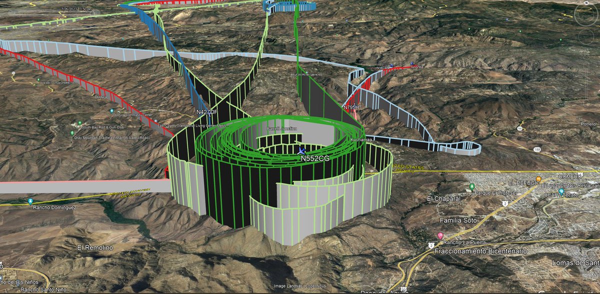 fire_feeds's tweet photo. New wildfire: The 300+ acres #Border20Fire β1 Mile S/W of #TecatePeak (#Kuuchamaa) #SanDiegoCounty #CA Fire is 100 acres on the US side and 200 acres on the Mexico side, per air attack. Burning in light fuels. Potential for extended attack.
https://t.co/0vzXOqjm2M
https://t.co/5NZOgLKeFQ
#CoulsonAviation
#AA2CG #N552CG Air Tactical Aircraft
#CalFire
#T70 #N427DF Type III Airtanker
#T71 #N432DF Type III Airtanker
#SanDiegoSheriffFire
#C12 #N107BZ Type II Helo
#CormorantVent
#N160AQ Type II Helo
#USLeaseCo
#95HT #N795HT Type I Heavy Lift Helitanker
π₯