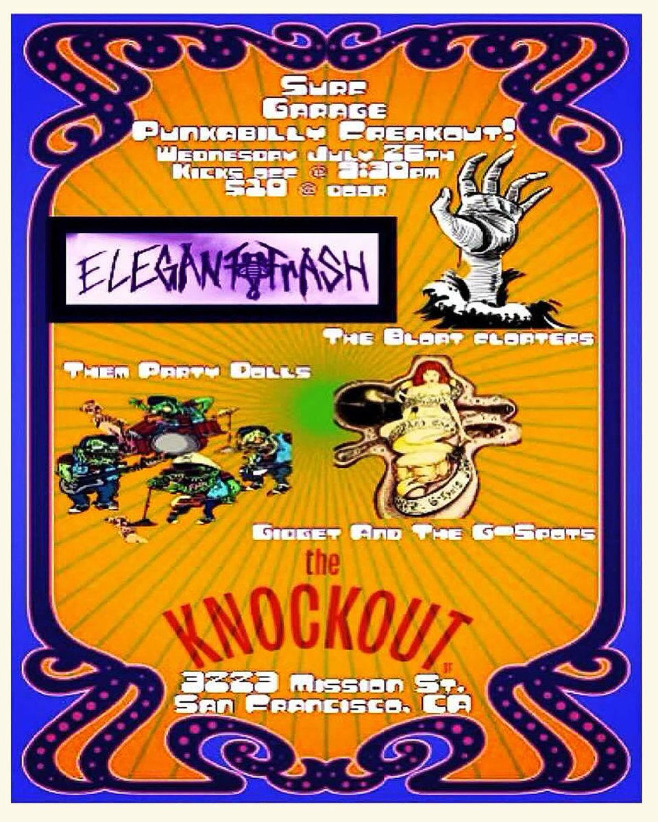 knockoutsf's tweet image. ROCK N' ROLL HAPPY HOUR DANCE PARTY TODAY PLUS LIVE GARAGE ROCK N' ROLL PARTY TONIGHT AT THE KNOCKOUT • GRAB YER MONEY BELT AND YOUR SHINY DANCING SHOES AND MAYBE A LIGHT COAT AND LET THE GOOD TIMES ROLL! instagram.com/theknockoutsf/