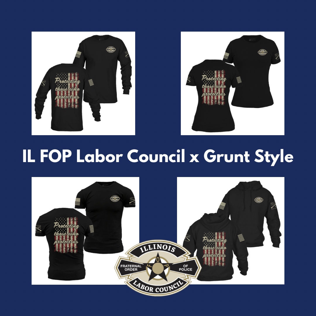ILFOPLC's tweet photo. The link to order your apparel and support the IL FOP Foundation is LIVE! Order yours here, and grab one for a friend or colleague while you're at it! https://t.co/6PIolqbeck https://t.co/3TyLn3cOmt