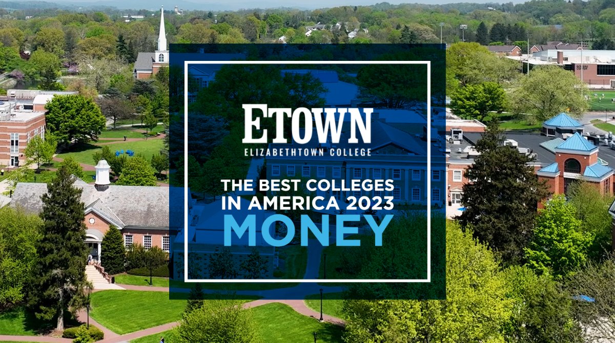 Etown stood out among the nation's top institutions for combining quality, affordability, and student outcomes by ranking in <a href="/Money/">Money</a>'s Best Colleges in America 2023 list!

Read more: bit.ly/43QjLy8.