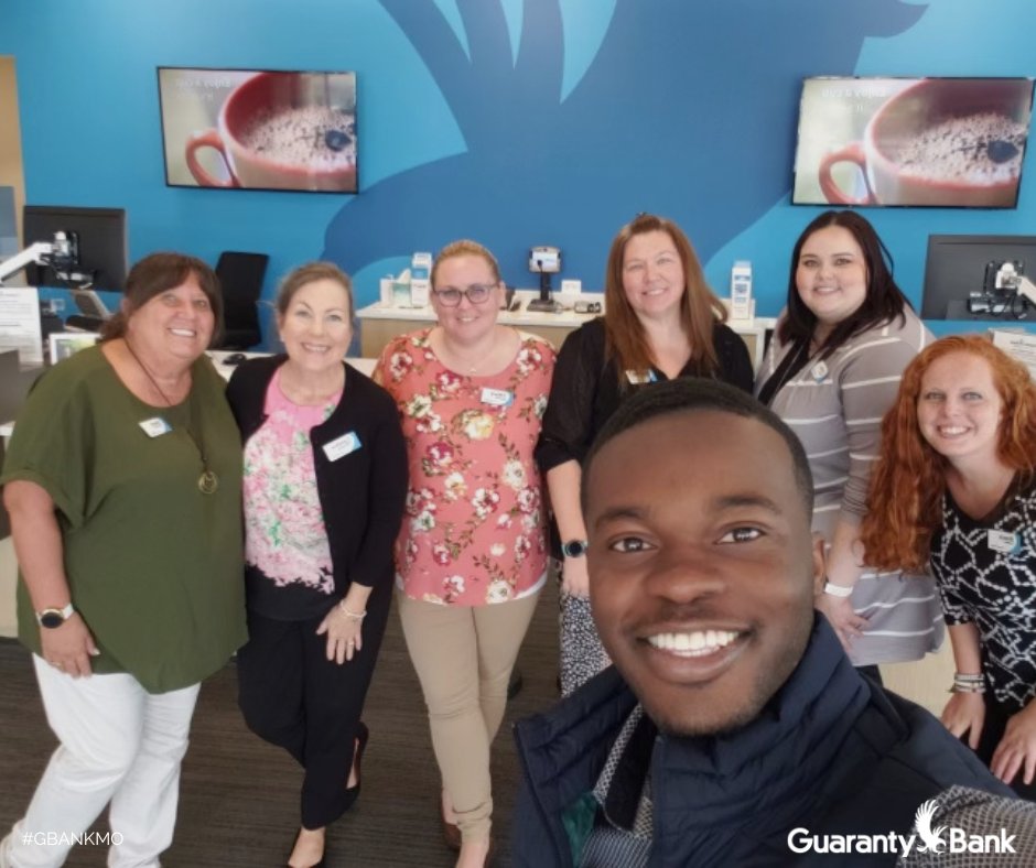GBankMo's tweet photo. Selfies make you smile! Today, Tre explored the Joplin region with a few of his mentors. Tre is one of our 2023 interns, focused on learning the ins and outs of retail banking. If you happen to see him at your local branch, be sure to say hi! #internsinaction #gbankmo https://t.co/wv0zrFu7tT
