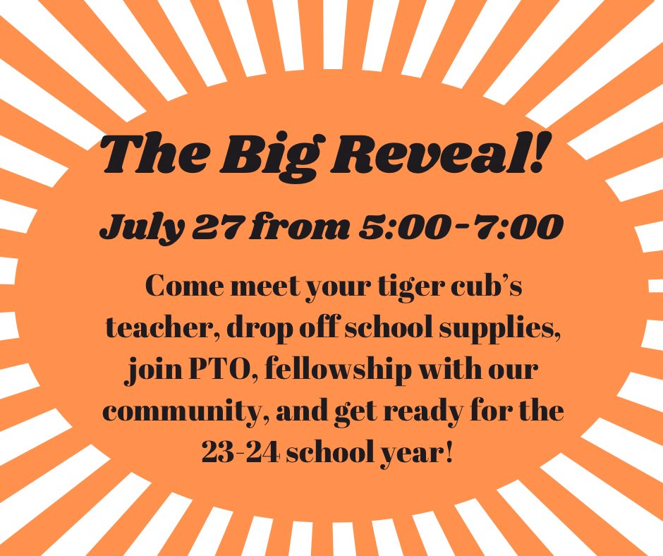 Tomorrow is the day! Can’t wait to see our tiger cubs and kickoff the 23-24 year! #PRESpride