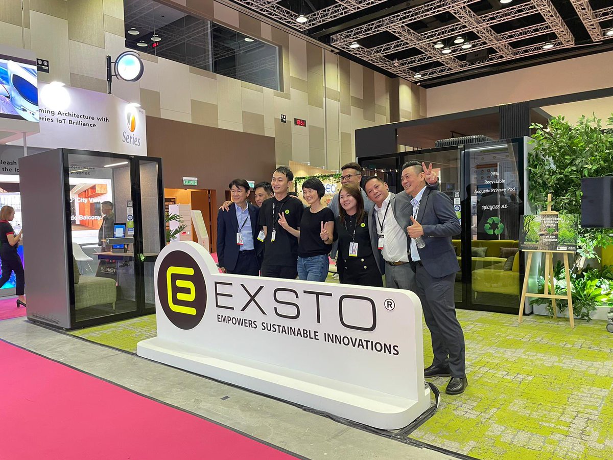 exsto_ph's tweet photo. Congratulations to EXSTO Malaysia Sdn Bhd for a succesful launch of the first Aircon Pod in Malaysia that is made of 98% recycled materials and comes with Greenguard certification.
#acousticpods #acousticsolutions #officepod #phonebooth #pods #exstopod #archidex2023 https://t.co/3TKKY8LxZx