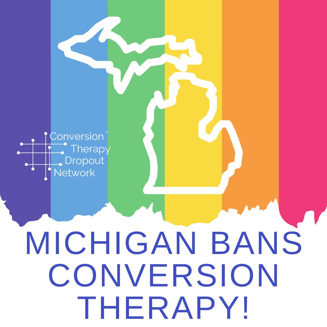 Michigan has taken a momentous step by joining 21 other states in outlawing conversion therapy for minors. 
.
#Michigan #ConversionTherapyBan #LGBTQYouth #ConversionTherapySruvivor #lgbtq