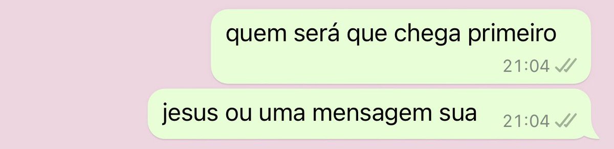 quando a pessoa demora pra responder