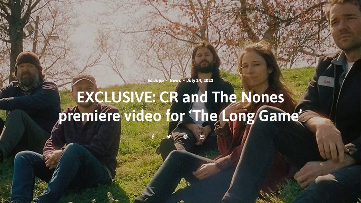 Hit @godisinthetv for your look at the new official video for 'The Long Game' by CR and the Nones @crnones. The taster previews forthcoming sophomore album 'The Ghosts Are Coming Home', releasing September 8 via @magicdoormusic ~ tinyurl.com/cr-nones-god-i…