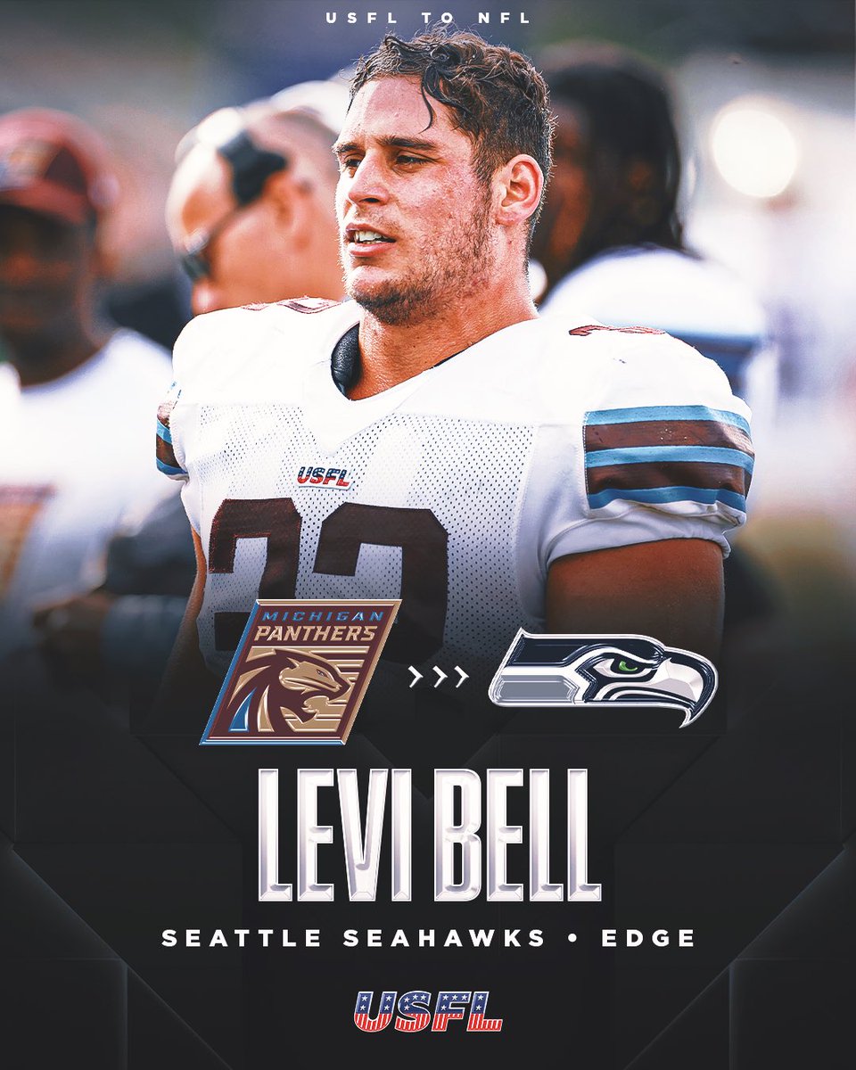 Michigan Panther Edge Levi Bell has signed with the Seattle Seahawks 👏🔥
