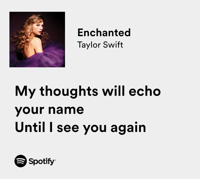 thesadbaby's tweet image. taylor swift / enchanted