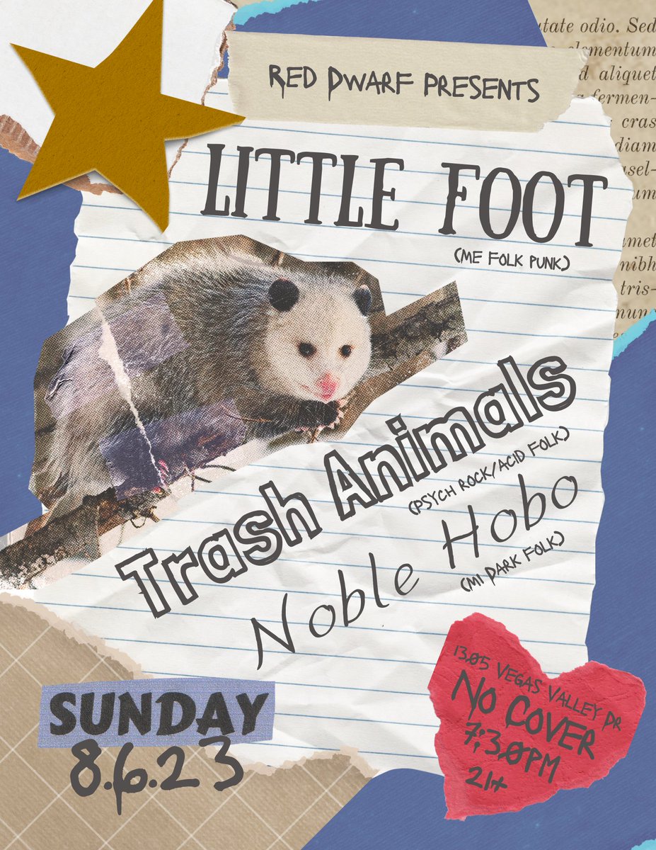 LOOK at this cute flyer I made

&amp; come 2 Red Dwarf on 8.6 🤠