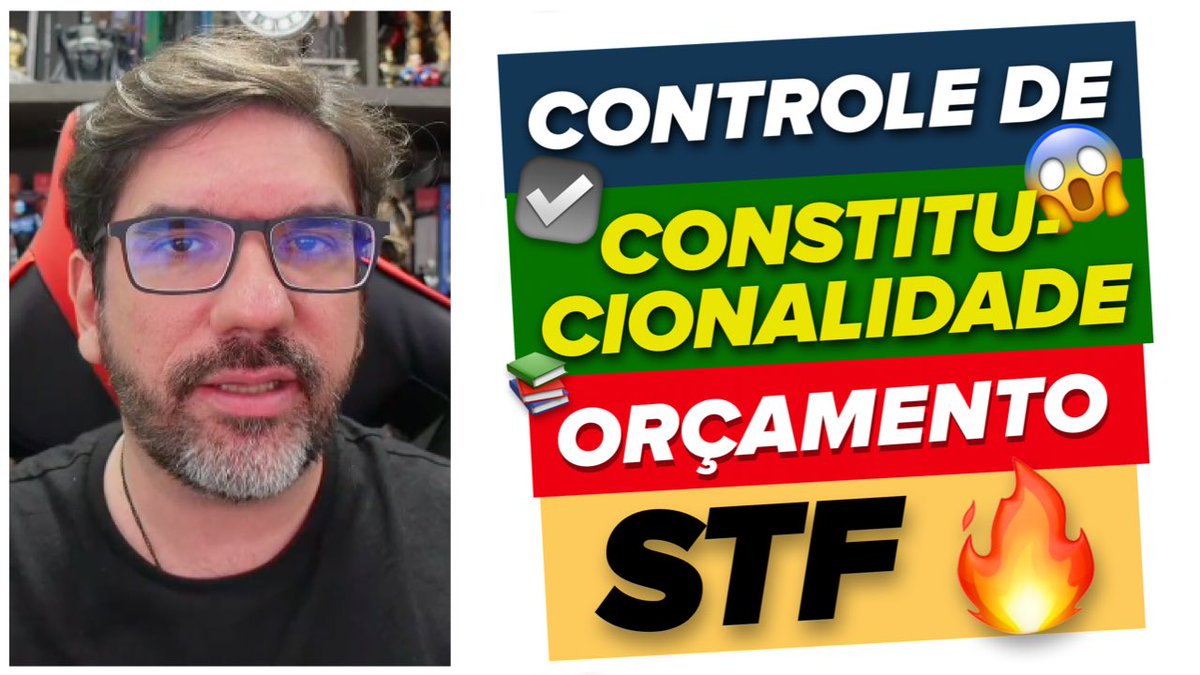 🔴😱 STF E CONTROLE DE CONSTITUCIONALIDADE DO ORÇAMENTO 🔴
youtu.be/punxABStHrk