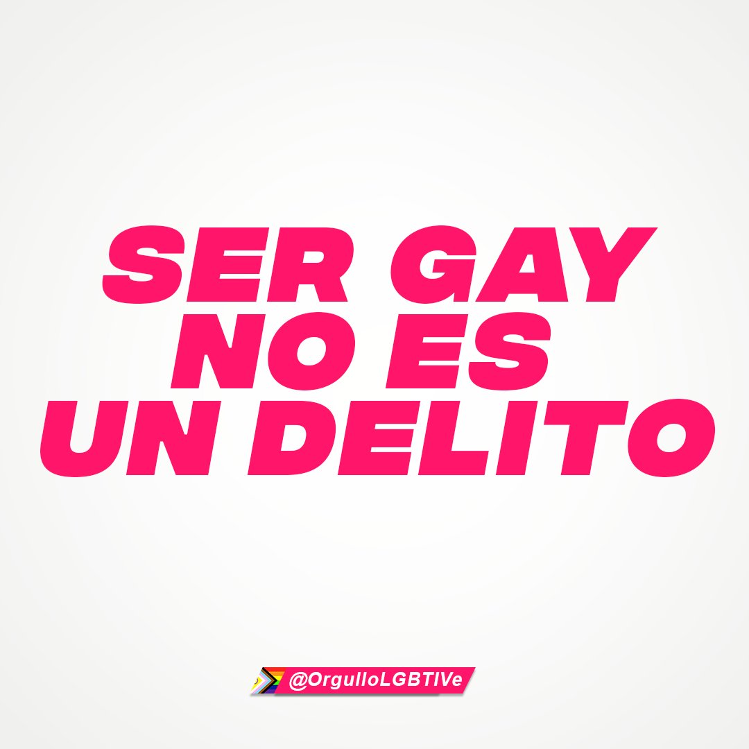 OrgulloLGBTIVE's tweet photo. SER GAY NO ES UN DELITO https://t.co/sKORKCbXEl