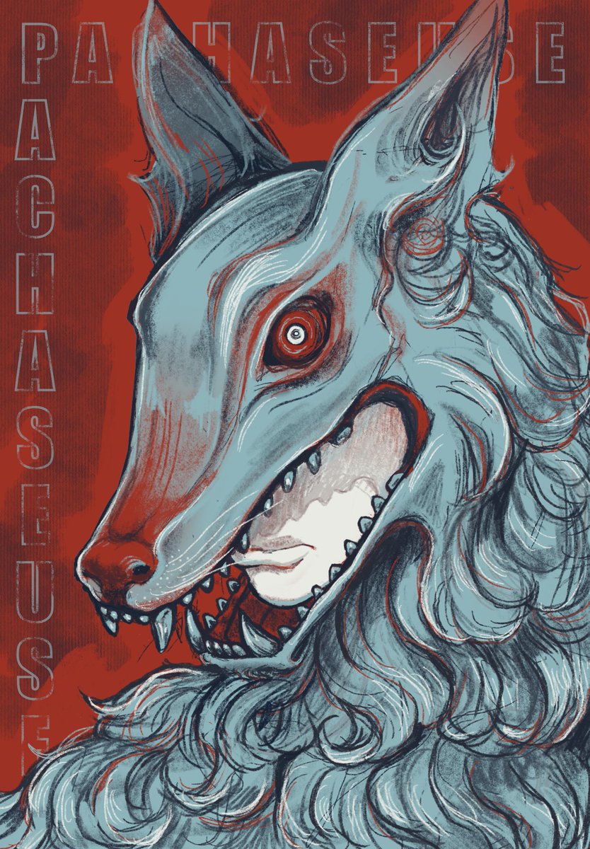 pachaseuse's tweet photo. On a fait un palette challenge avec un pote et j’ai fait ce dessin. Dans mon dernier dessin j’avais dessiné pleins de loups. Je me découvre une passion de les dessiner ! https://t.co/ZOnqOMiNHm