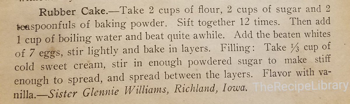 Rubber Cake
-Inglenook Cook Book 1901