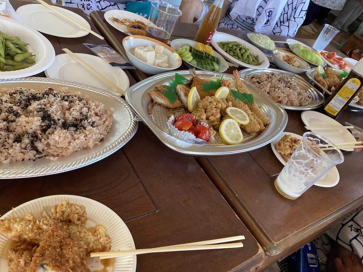 0918_ryo's tweet photo. 多古祇園祭。激暑の2日間。
写真はヘタれたおっちゃん（わたし）と元気な若連、そしてメシと景色！
今回の祭り写真もお粗末様でした（笑） https://t.co/twepwROG2O