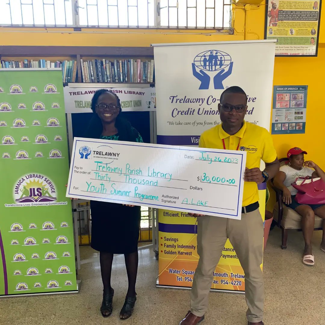 TCCU sponsors The Trelawny Parish Library Youth Summer Programme. #Youthsummerprogramme #Servingourmembers