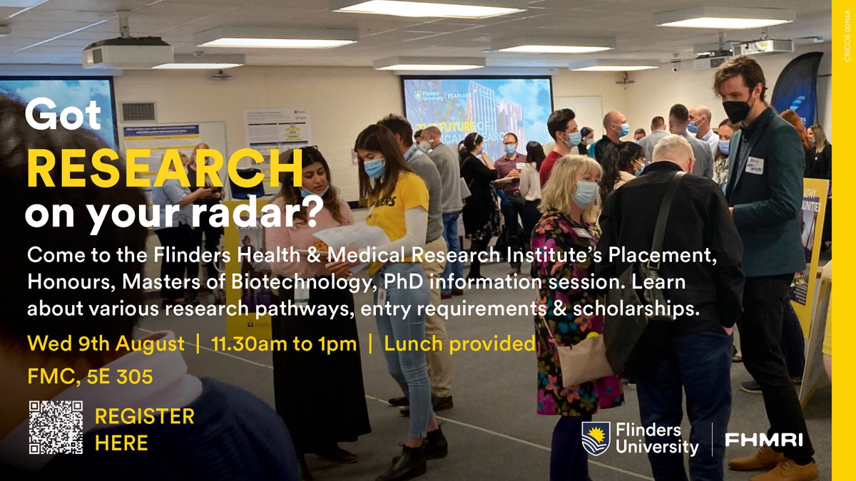 Got research on your radar? Our next HDR recruitment event is coming up soon! Join us on the 9th of August to learn, engage and network!