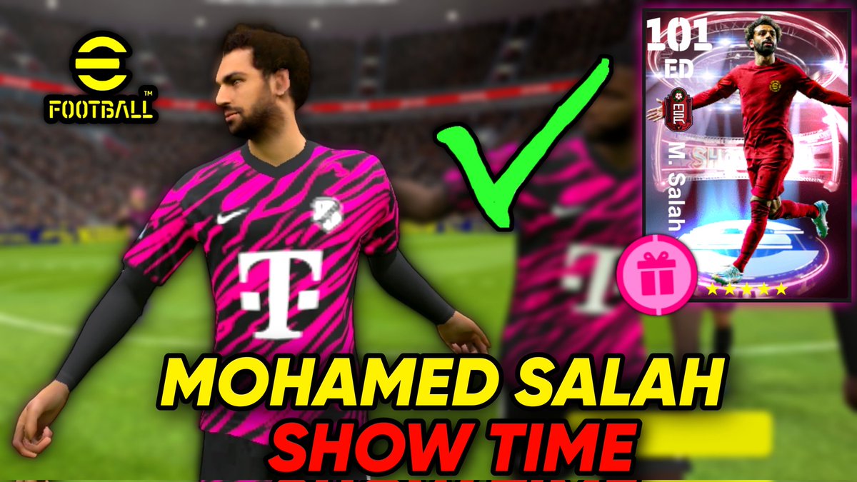 ElMaca03's tweet photo. Nuevo Vídeo🚨
NUEVO SALAH SHOW TIME *101*🔥 | ME SALIÓ GRATIS🤩 | REVIEW👀 + ENTRENAMIENTO✅
Link: https://t.co/yZKSTSLtpd
#eFootball #eFootballMobile #eFootball23 #eFootball2023 #eFootballReview #eFootball2023アプリ #KONAMI #Gaming #YouTube #MohamedSalah #ShowTime #Salah #Egypt https://t.co/xF55EBBpPx