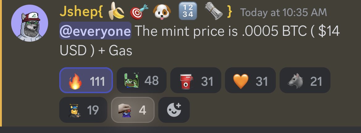 The0xJuan's tweet photo. Tomorrow @WolfCapital_ is minting 888 Wolves. I got whitelisted thanks to @banditsbtc.

The part that I want to highlight is this: $14. Yes, $14. Next time someone tries to charge $4K for a mint remember the Wolves: $14. https://t.co/CIdVkdKZ71