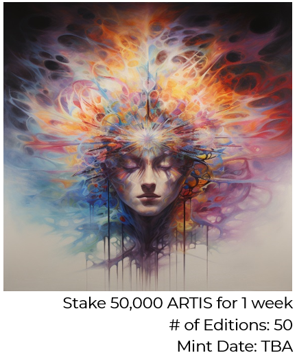 ArtisLifeNet's tweet photo. Are you ready?

We will announce launch date soon!

Neural Nirvana NFT Farming. Stake 50,000 $ARTIS for 1 week to mint. Only 50 editions! https://t.co/qrwFftbhex