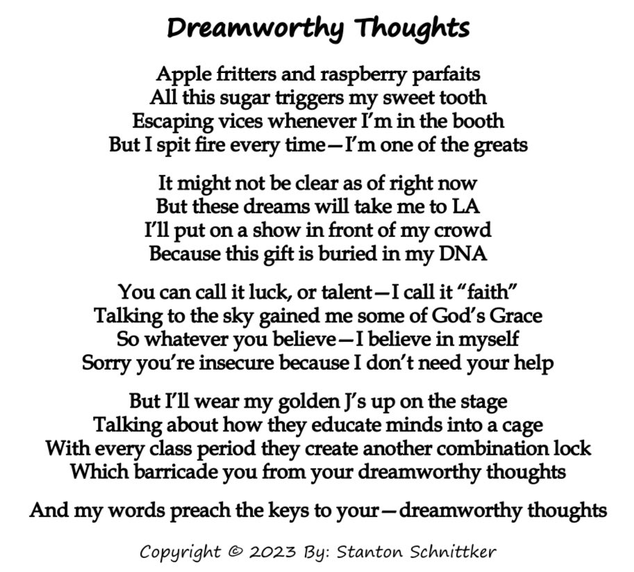 Dreamworthy Thoughts
Daily Post #416

-

#DREAM #Dreamer #dreamfanart #Dreams #selfbelief #belief #faith #God #grace #poetry #poets #poet #poem #poems #art #artist #writer #writing #fypage #fyp #fypシ #foryou #foryoupage #foryourpage #PoemADay #poetrycommunity #poetrytwitter