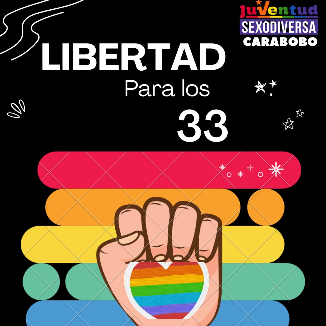 carvajalg386's tweet photo. Hagamos viral este trend #LiberenALos33 #LGTBIQ https://t.co/Zvm9Jk5vHp