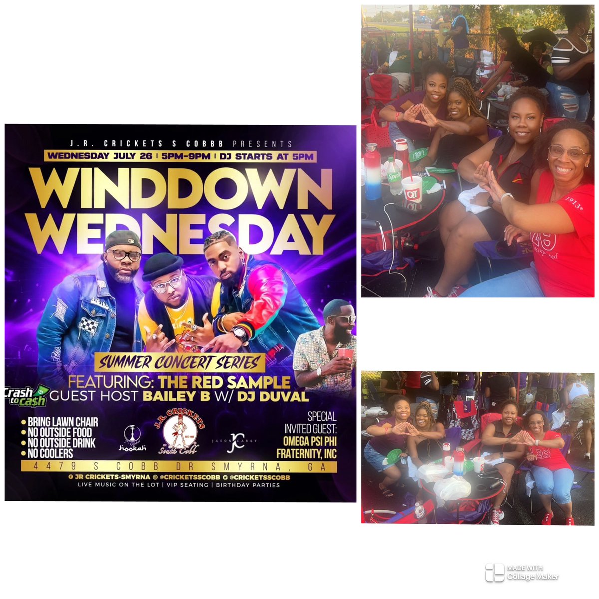 CeniseSmith's tweet image. 🌟 Winddown Wednesday @cricketsscobb 🌟
Me and my Sorors, the Devastating Divas of Delta Sigma Theta Sorority, Inc., enjoying relaxation and sisterhood! Let's unwind, share laughs, and cherish the bond that unites us. @oldmanfall04 ♥️🔺#DeltaSigmaTheta #DevastatingDivas