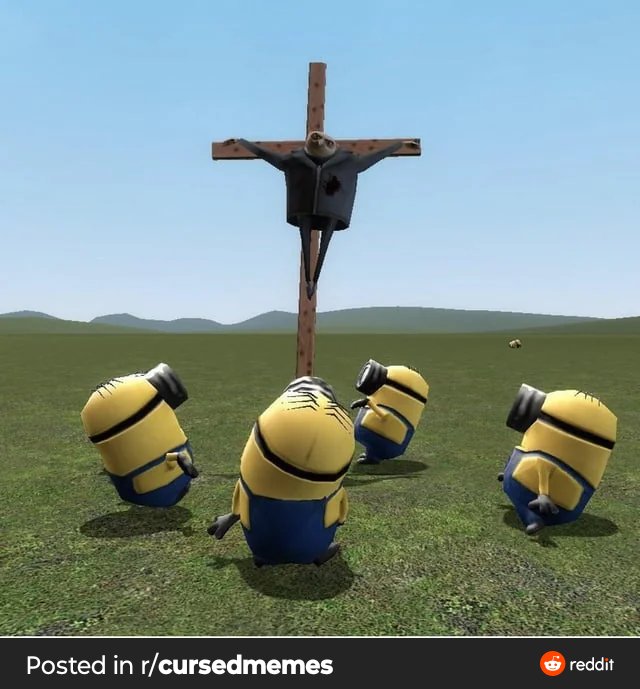 HerseliusJason's tweet photo. The Gru-cification https://t.co/z5dqnkFTfk
